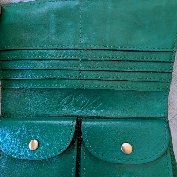Patricia Nash leather wallet purse NWOT green - Picture 6 of 8